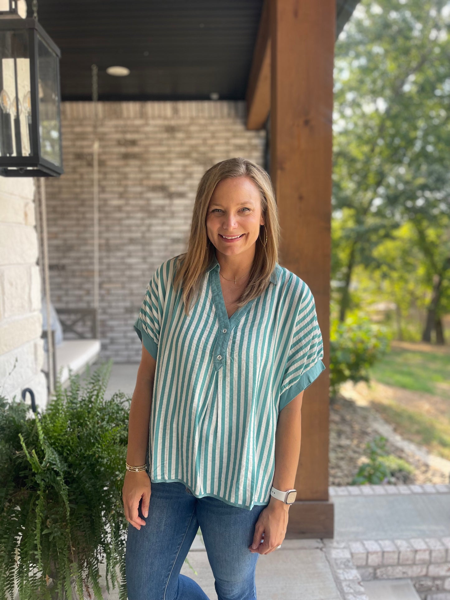 Happy Days Stripe Top