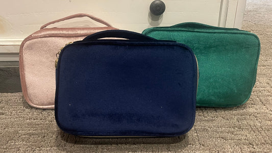 Velvet cosmetic bag