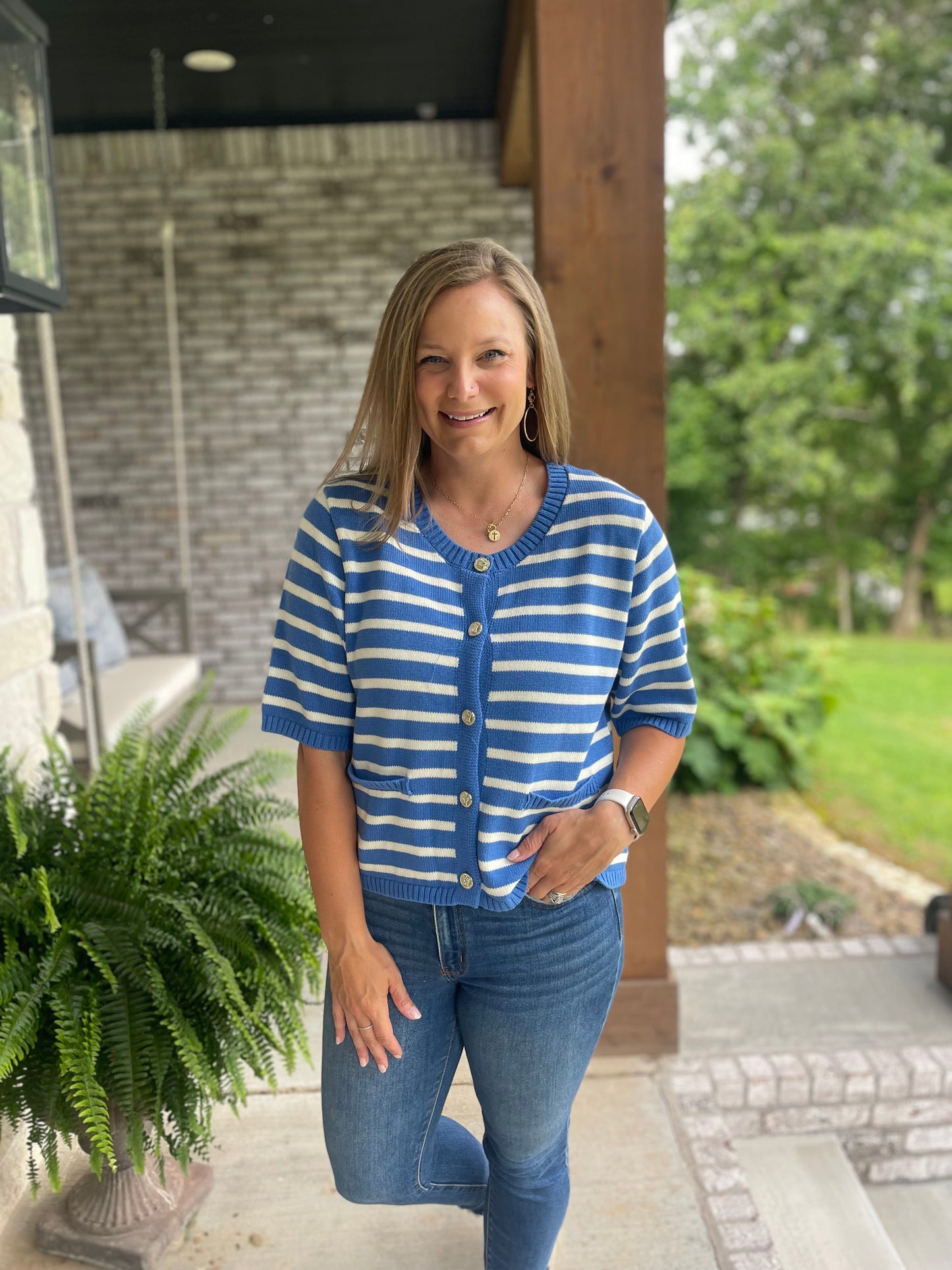 Majestic stripe cardigan