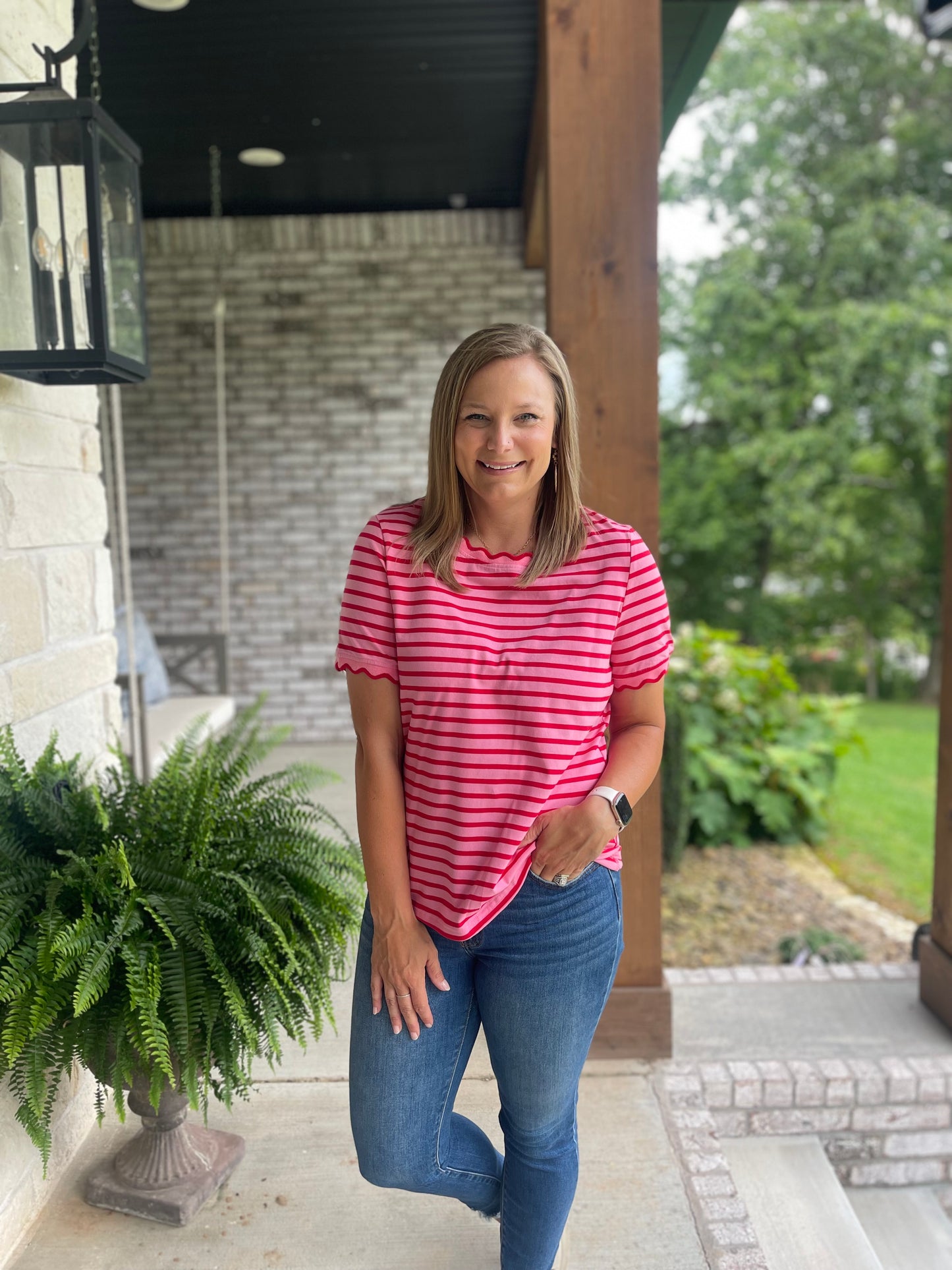 Watermelon Stripe tee