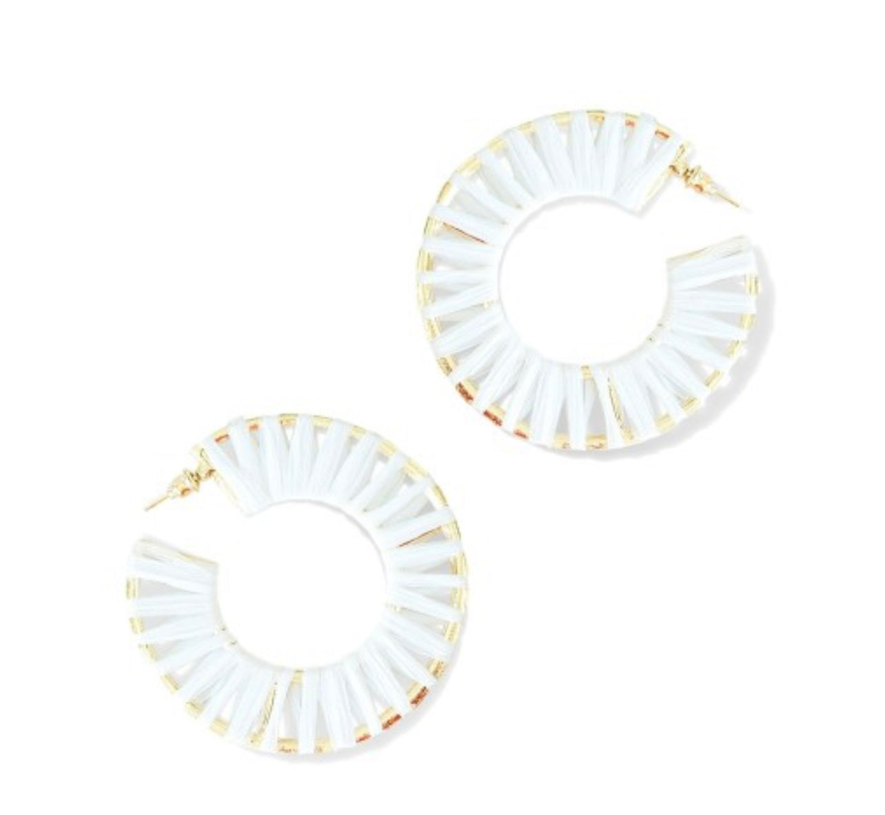 White Georgia earrings